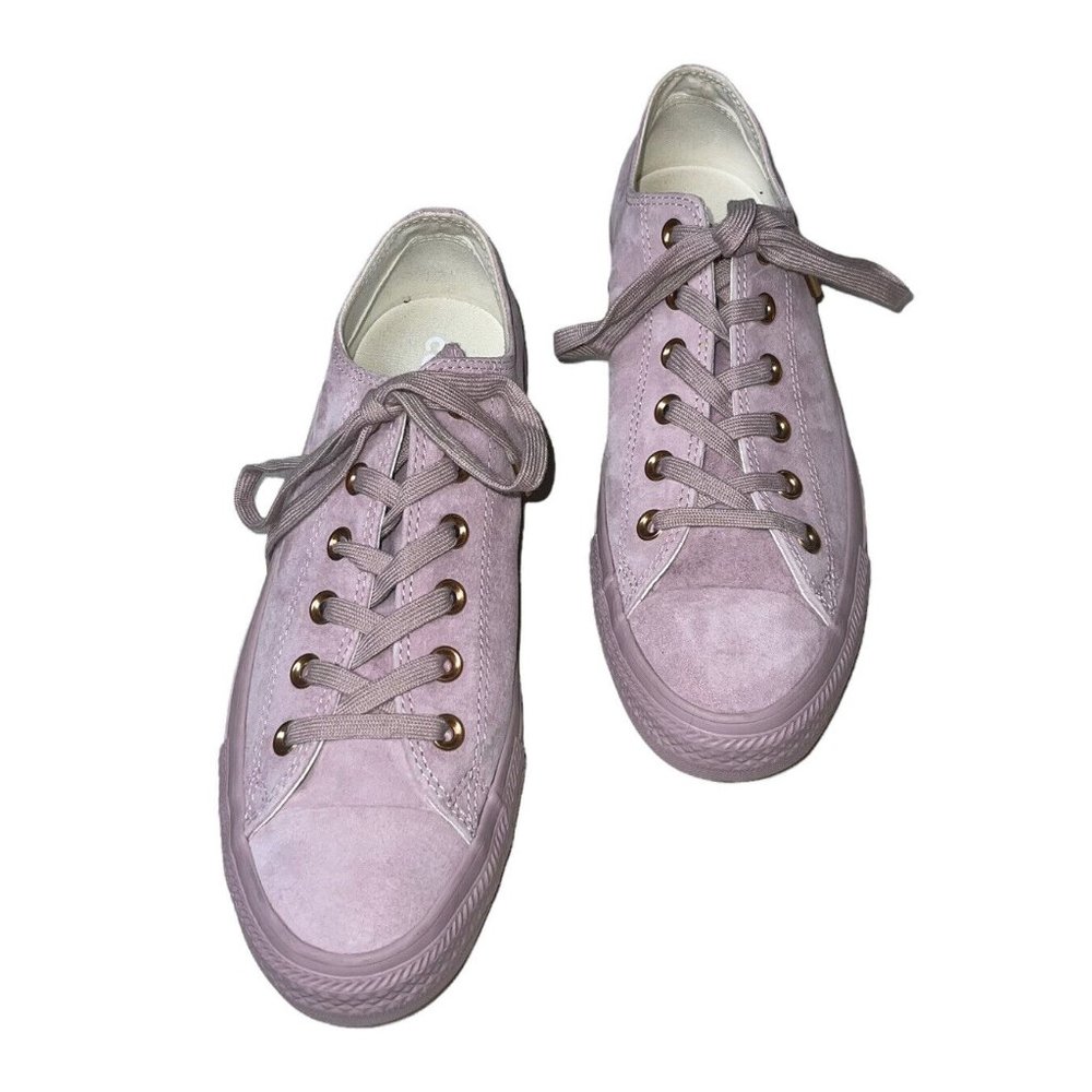 Converse Women Chuck Taylor All Star OX Sneaker 10 Leather 553242C Pink Lilac